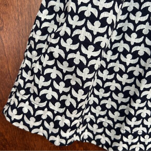 Crewcuts Girl’s Bird Print Navy and White Kids Dress, 100% Cotton, Size 14 - Picture 5 of 11